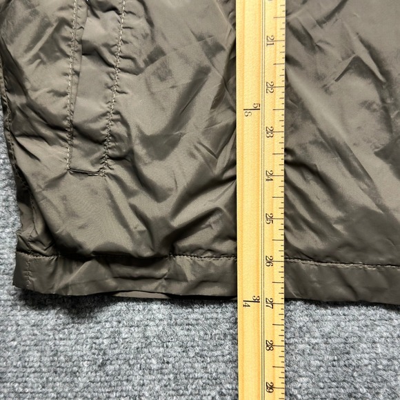 Desigual Mens Wild Safari Windbreaker Jacket Olive Green Striped Hooded XL - Picture 8 of 11